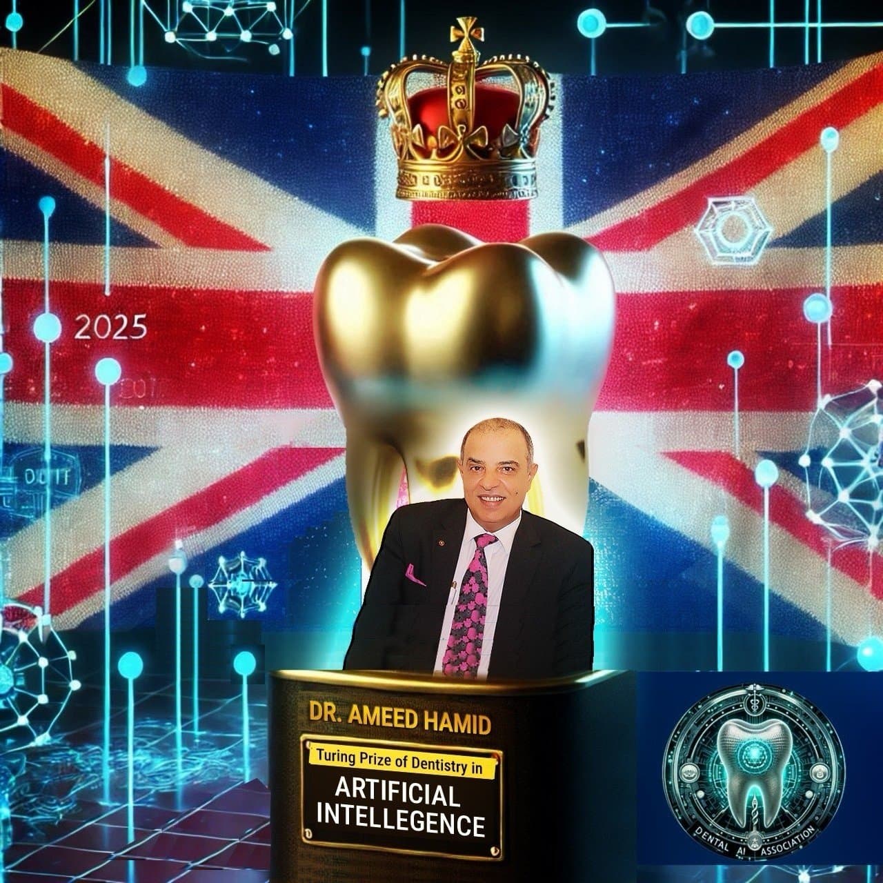Professor Ameed Khalid Abdul-Hamid — Alan Turing Award in Dental Artificial Intelligence, Dental AI Association, 2025
